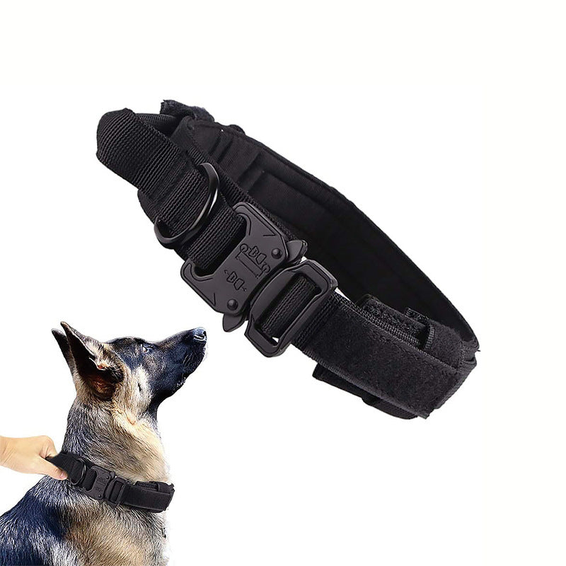Tactical Nylon Dog Collar & Leash — K9 Duty Grade