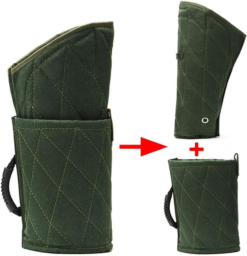 Ultimate  Dog Bite Sleeve for Large Breeds - Perfect for Pitbulls & German Shepherds, Ideal for Puppy Training & Interactive Play - Vibrant Green Design