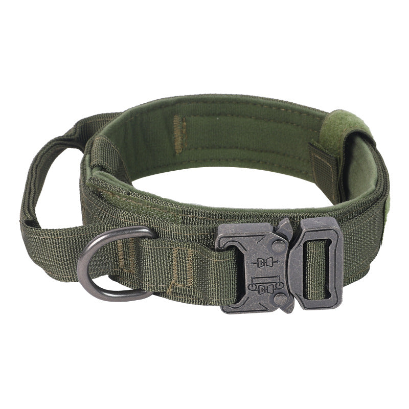 Tactical Nylon Dog Collar & Leash — K9 Duty Grade