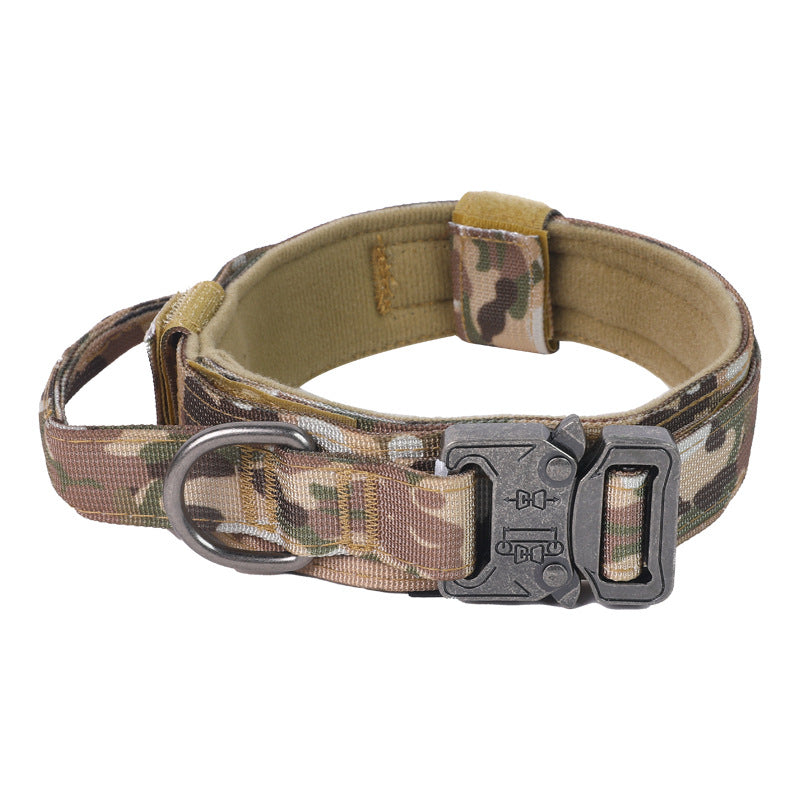 Tactical Nylon Dog Collar & Leash — K9 Duty Grade
