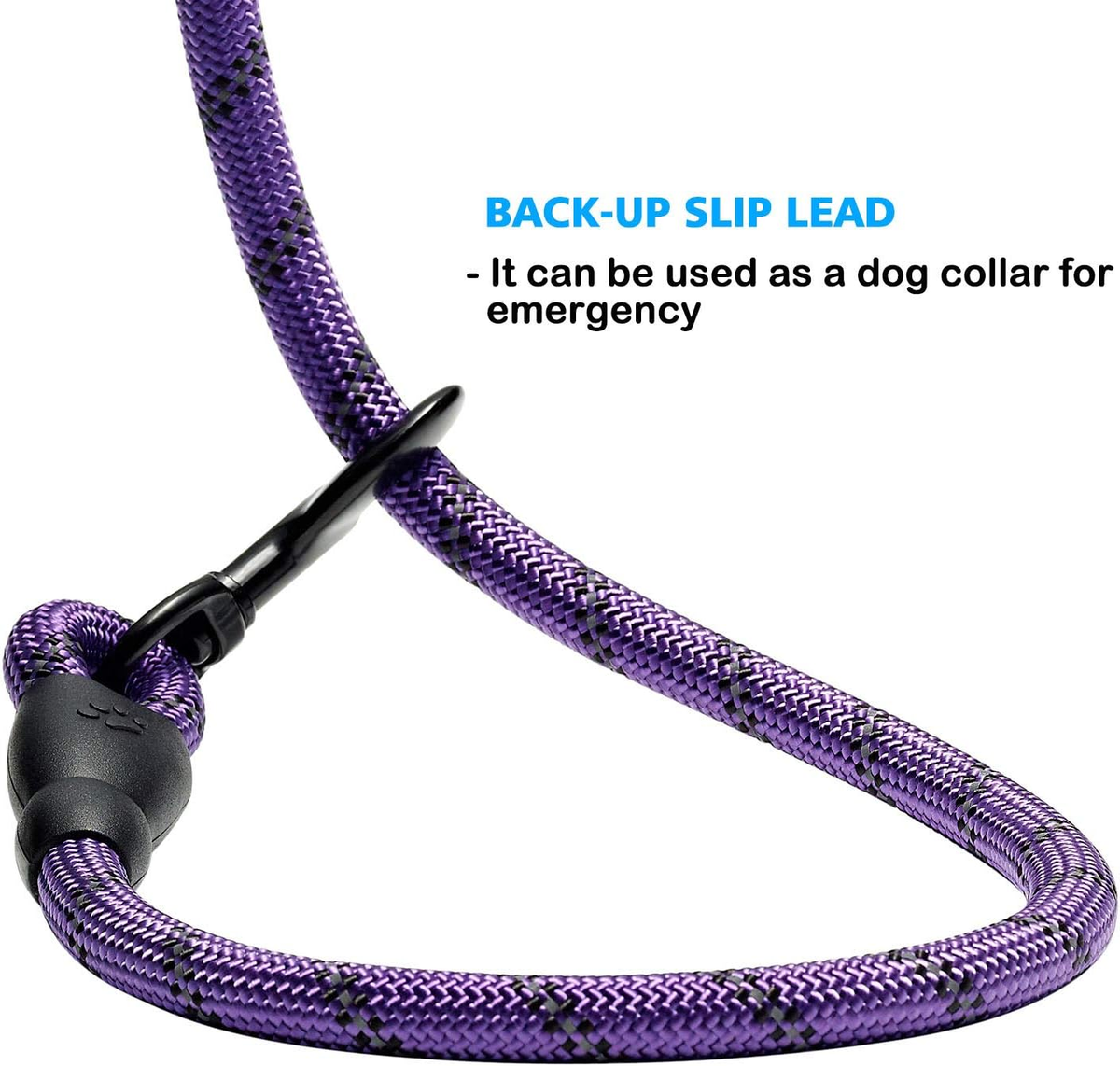 5FT Heavy Duty Dog Leash - 2 Pack with Padded Handle & Reflective Safety for Medium to Large Dogs