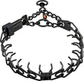 German-Made Black Stainless Steel Dog Collar with Quick Release Cliclock Buckle - 20" x 3.0mm (For Neck Sizes 16-17")
