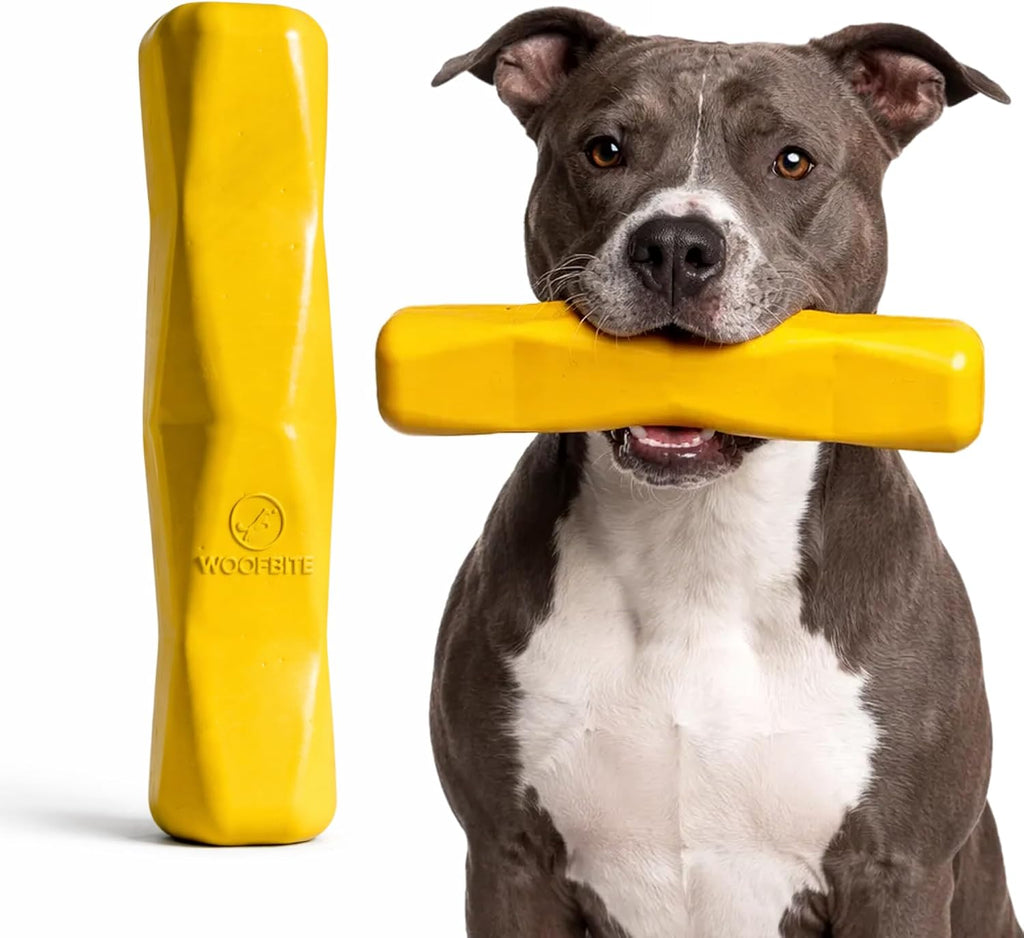 Giant XL Tough Dog Stick - Indestructible, Non-Toxic Chew Toy for Aggressive Chewers - Lifetime Guarantee - Heavy-Duty 12"x2.5" - Ideal for Tugging and Chewing
