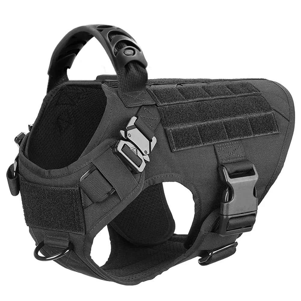 Heavy Duty No Pull Harness & Leash Set — Tactical Training Vest