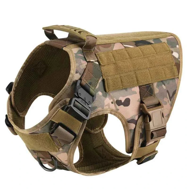 Heavy Duty No Pull Harness & Leash Set — Tactical Training Vest