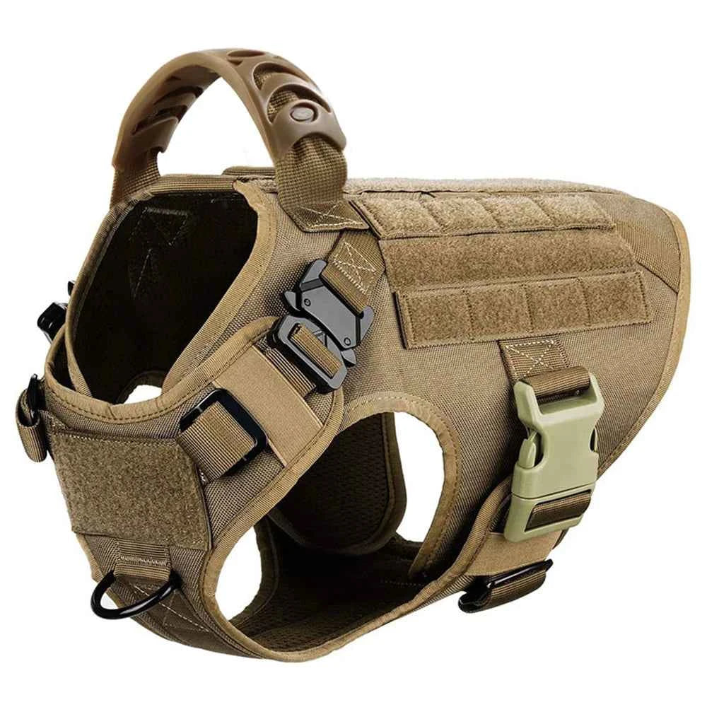 Heavy Duty No Pull Harness & Leash Set — Tactical Training Vest
