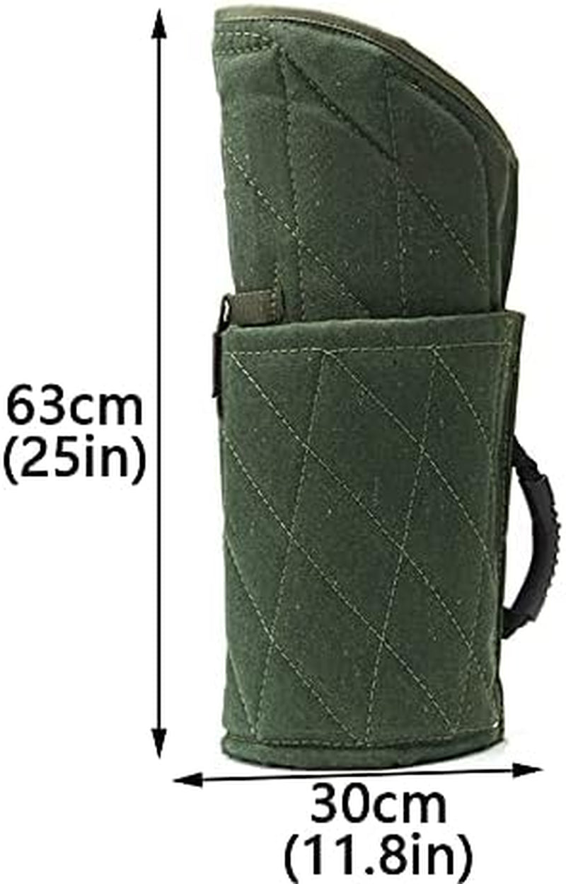 Ultimate  Dog Bite Sleeve for Large Breeds - Perfect for Pitbulls & German Shepherds, Ideal for Puppy Training & Interactive Play - Vibrant Green Design