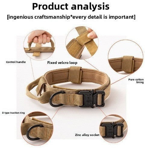 Tactical Nylon Dog Collar & Leash — K9 Duty Grade