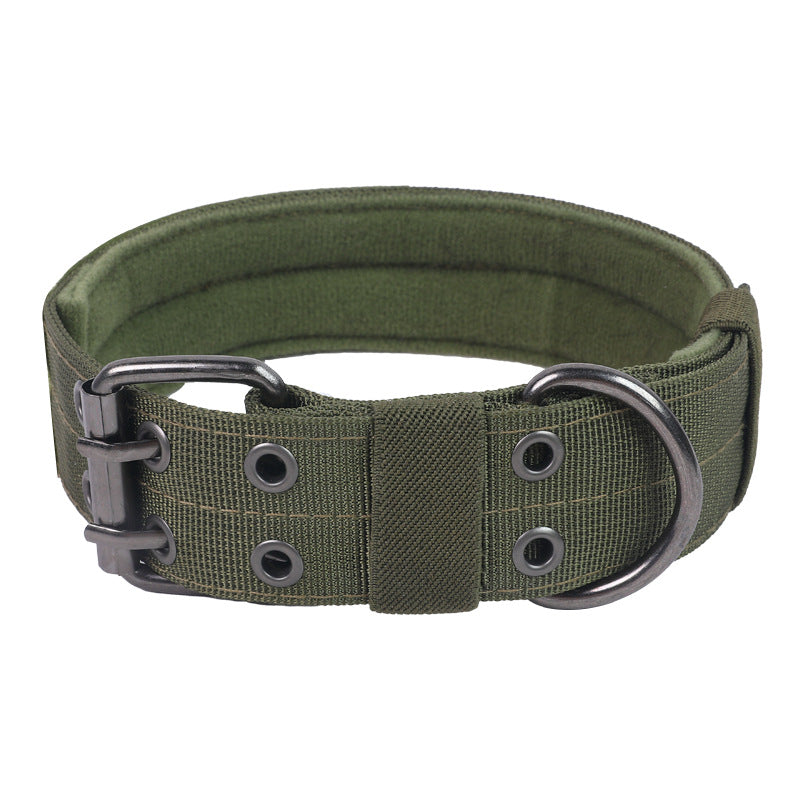 Tactical Nylon Dog Collar & Leash — K9 Duty Grade