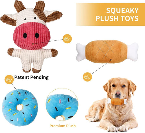 7-Pack Adorable Small Dog Toys - Durable Chew Ropes, Squeaky Calf Toys, Safe for Puppies!